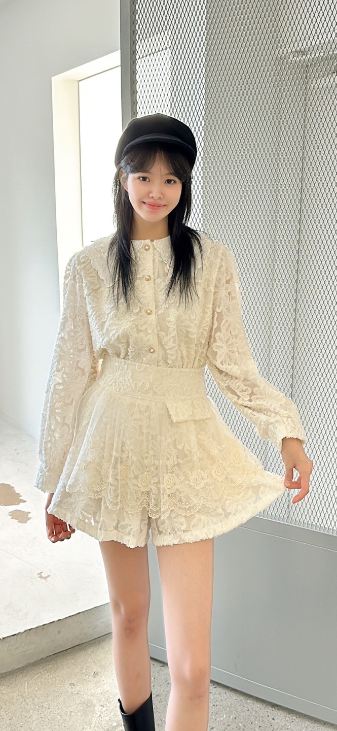 YARD東大門㊣代購女士新品熱賣職業推薦人氣短褲口袋刺繡雪紡YARD短褲