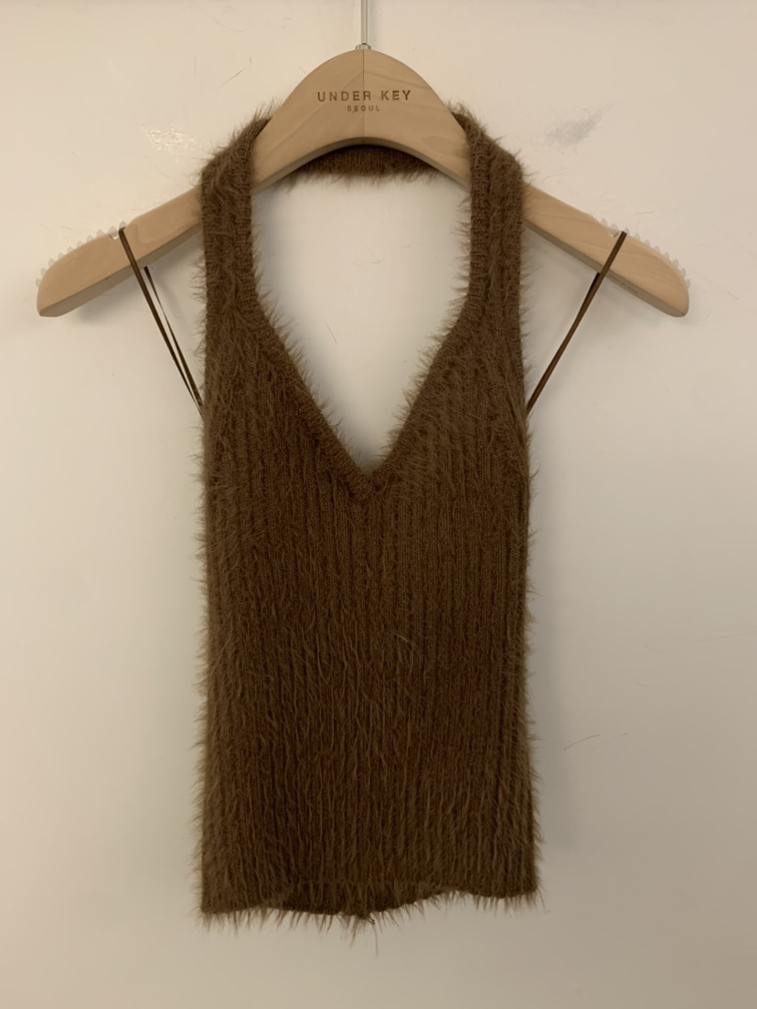 UNDER KEY東大門㊣直郵女裝新品推薦休閑25秋冬時尚吊帶背心UNDER KEY吊帶/背心圖色1