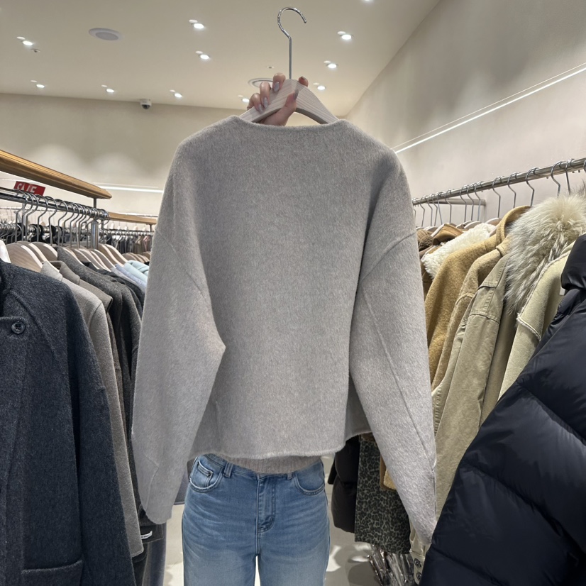 CREME BRULEE韓國直郵㊣女裝新品熱賣人氣休閑夾克羊毛拉鏈CREME BRULEE/DH夾克