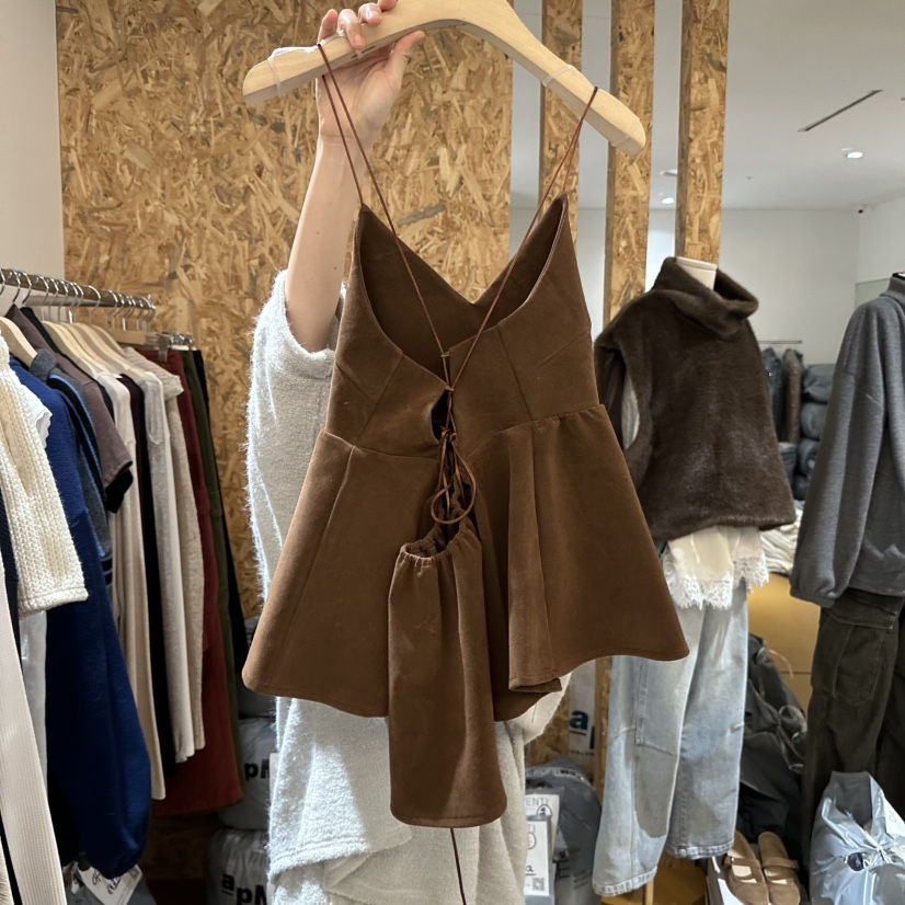 DE VENTI東大門㊣直郵女裝新品真品時尚25秋冬職業連衣裙麂皮DE VENTI連衣裙