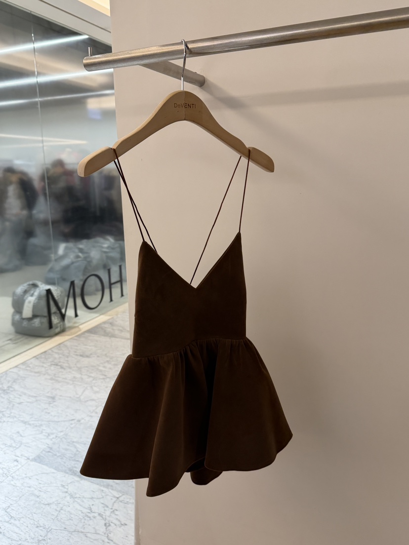 DE VENTI東大門㊣直郵女裝新品真品時尚25秋冬職業連衣裙麂皮DE VENTI連衣裙圖色1