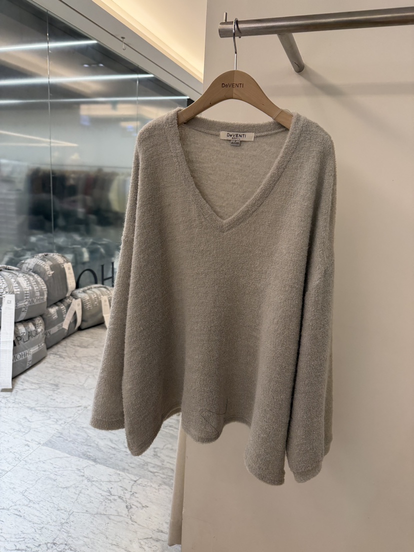 DE VENTI東大門㊣實拍女士新款人氣25秋冬職業真品針織衫V領DE VENTI針織衫圖色1
