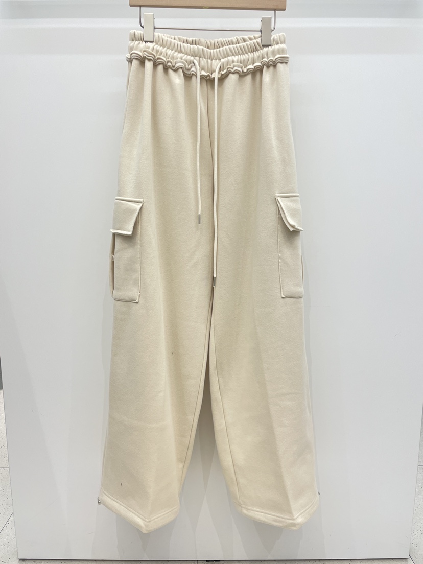 NYLON韓國代購㊣女士新品熱賣真品25秋冬休閑褲工裝褲加絨抓絨NYLON休閑褲圖色1