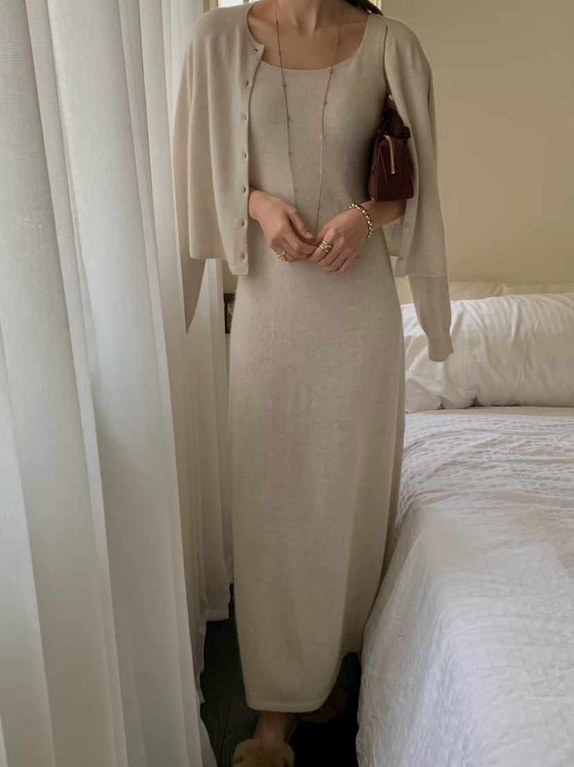 PRIVIE韓國直郵㊣女士新品時尚休閑25秋冬真品人氣熱賣連衣裙PRIVIE連衣裙圖色2