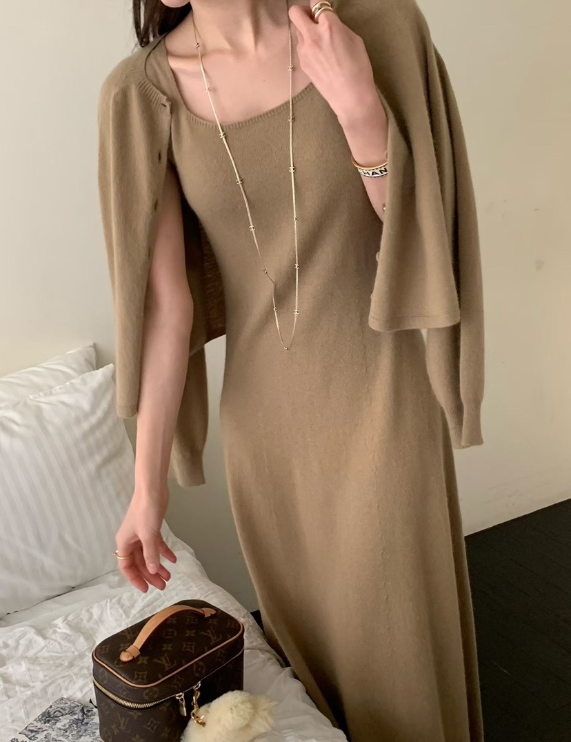 PRIVIE韓國直郵㊣女士新品時尚休閑25秋冬真品人氣熱賣連衣裙PRIVIE連衣裙圖色3