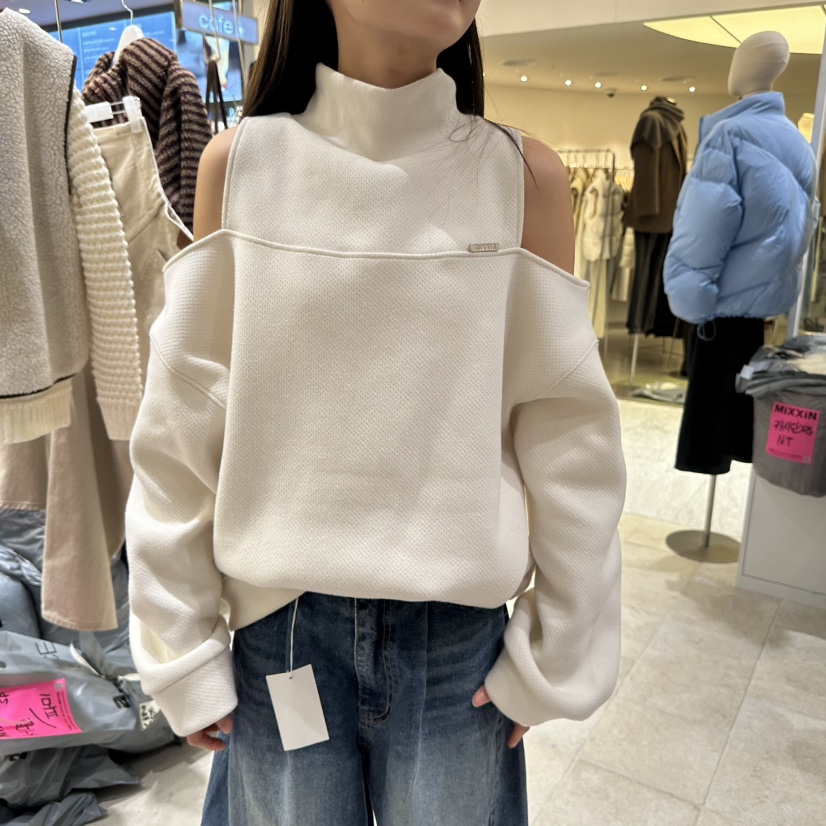 MIXXIN韓國直郵㊣女裝新款人氣推薦時尚熱賣真品衛衣加絨高領MIXXIN衛衣圖色1