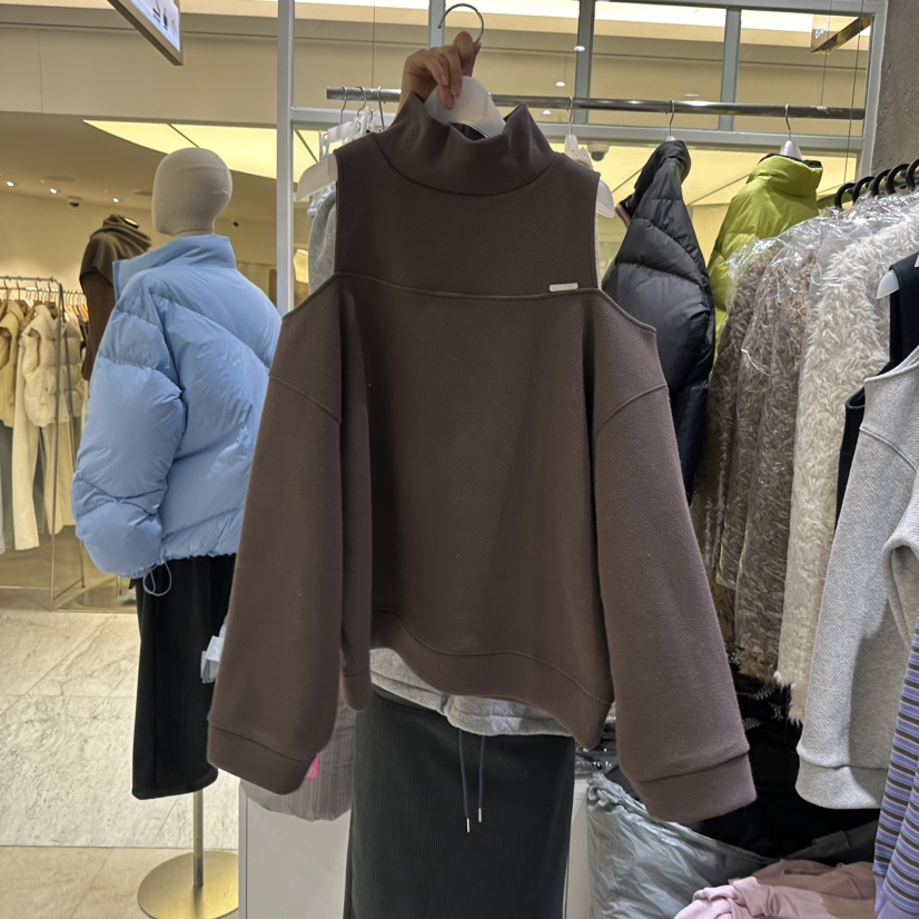 MIXXIN韓國直郵㊣女裝新款人氣推薦時尚熱賣真品衛衣加絨高領MIXXIN衛衣圖色3