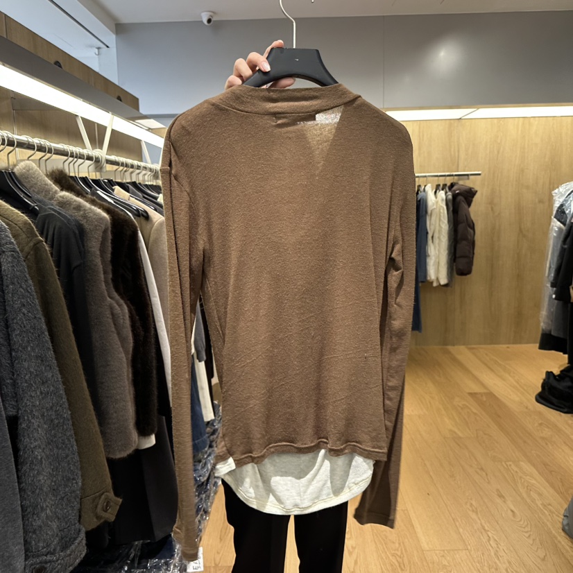 LEFANCY東大門㊣直郵女裝新品人氣熱賣休閑真品長袖T恤假兩件LEFANCY長袖T恤