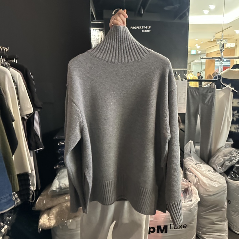 ELF-L東大門㊣實拍女裝新品推薦熱賣休閑25秋冬職業毛衣高領PROJECT ELF/ELF-L毛衣圖色2