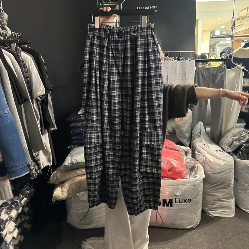 ELF-L東大門㊣代購女裝新品真品休閑25秋冬熱賣人氣休閑褲PROJECT ELF/ELF-L休閑褲圖色1深藍色