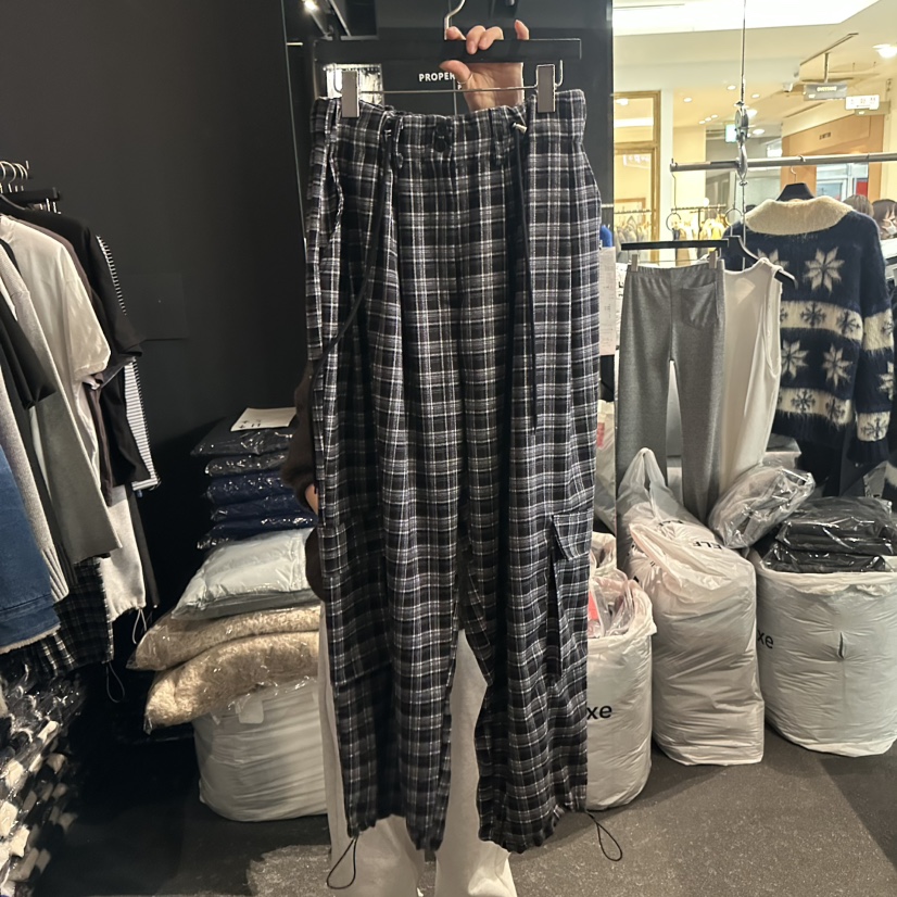 ELF-L東大門㊣代購女裝新品真品休閑25秋冬熱賣人氣休閑褲PROJECT ELF/ELF-L休閑褲圖色2黑色