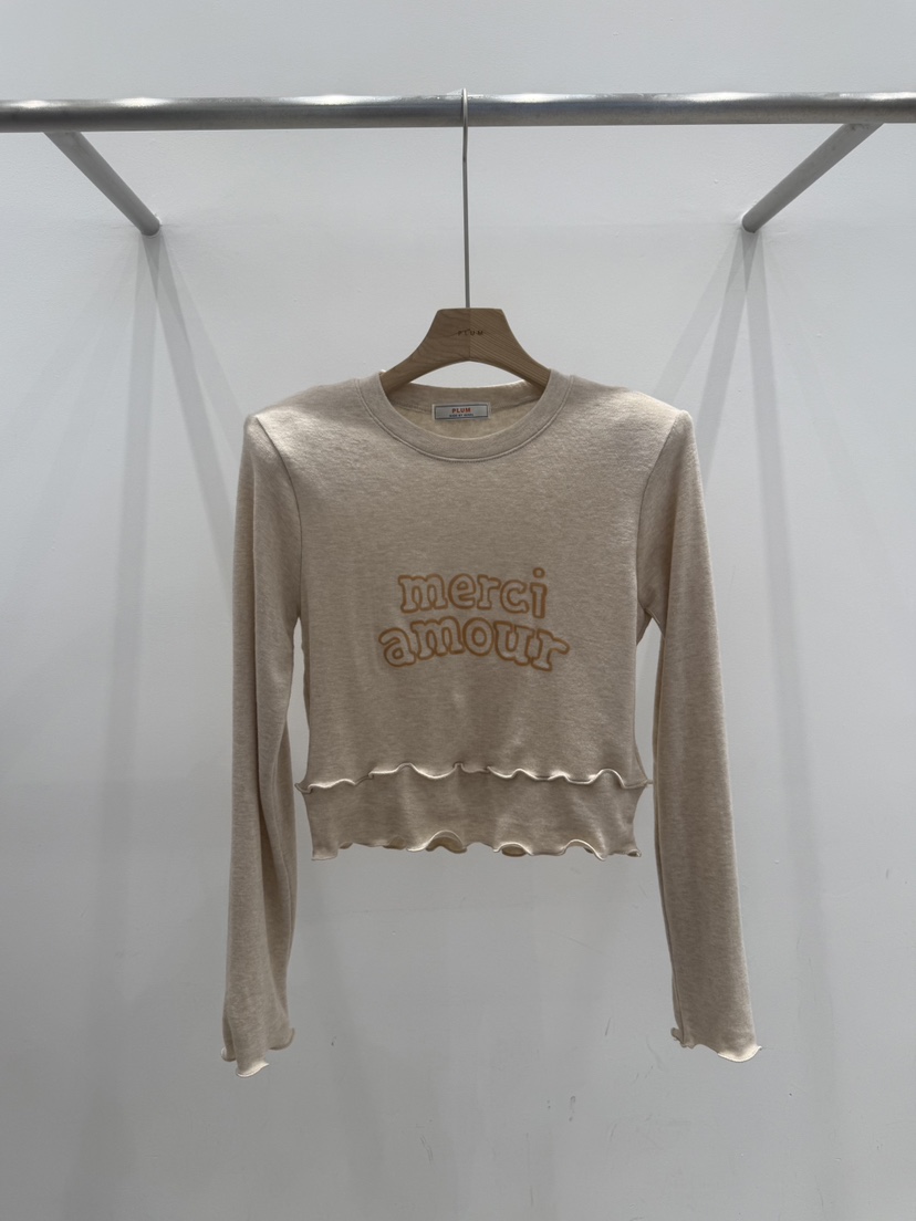 PLUM-q韓國代購㊣女士新品人氣職業真品熱賣推薦時尚長袖T恤PLUM-Q/IFYOUSAYSO長袖T恤圖色2