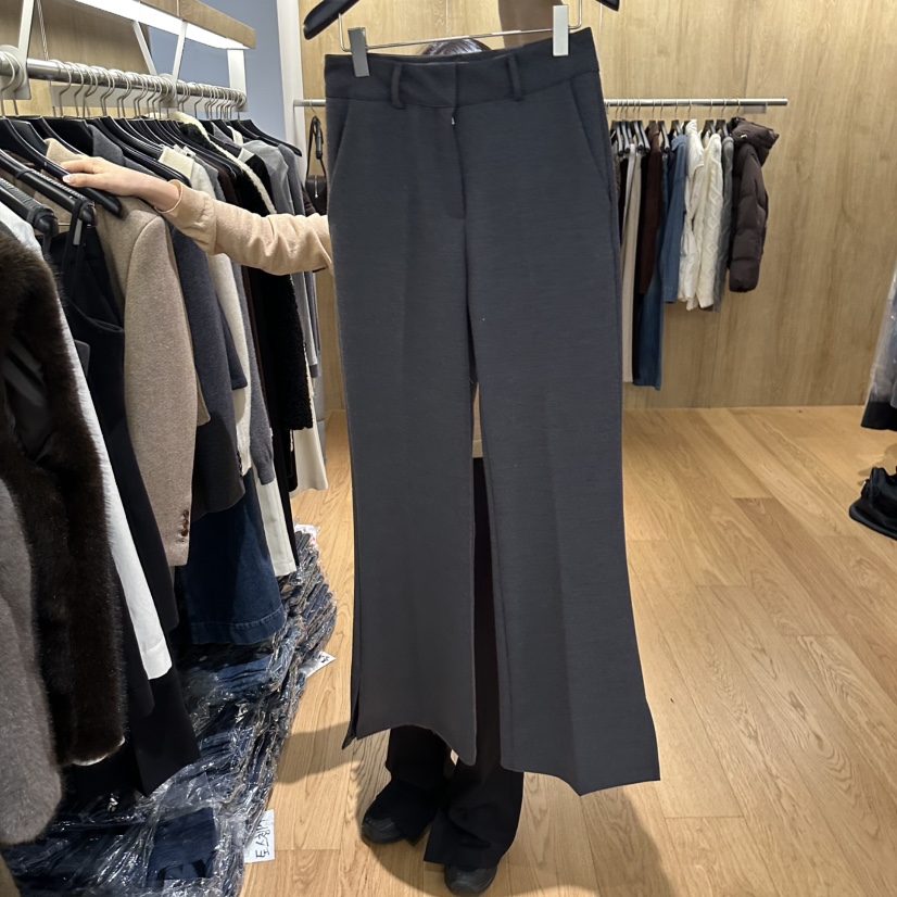 LEFANCY韓國代購㊣女士新款休閑時尚熱賣人氣25秋冬推薦休閑褲LEFANCY休閑褲圖色1墨色