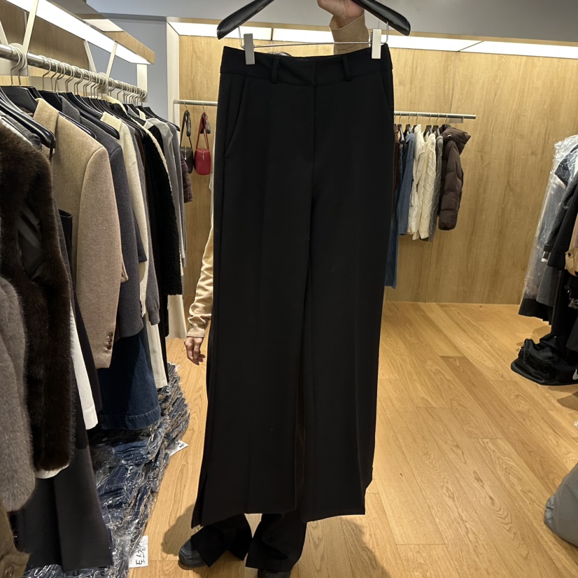 LEFANCY韓國代購㊣女士新款休閑時尚熱賣人氣25秋冬推薦休閑褲LEFANCY休閑褲圖色2黑色