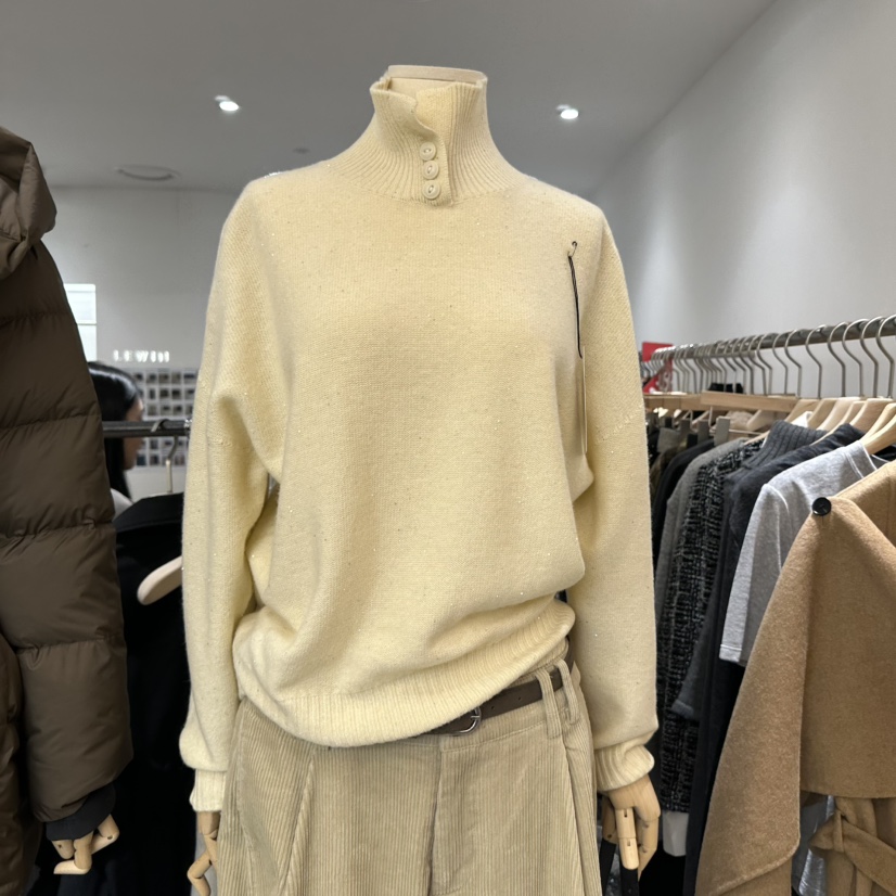 LEWIN韓國直郵㊣女士新品人氣時尚熱賣真品職業25秋冬針織衫紐扣LEWIN針織衫圖色4