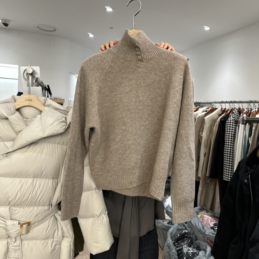 LEWIN韓國直郵㊣女士新品人氣時尚熱賣真品職業25秋冬針織衫紐扣LEWIN針織衫圖色5