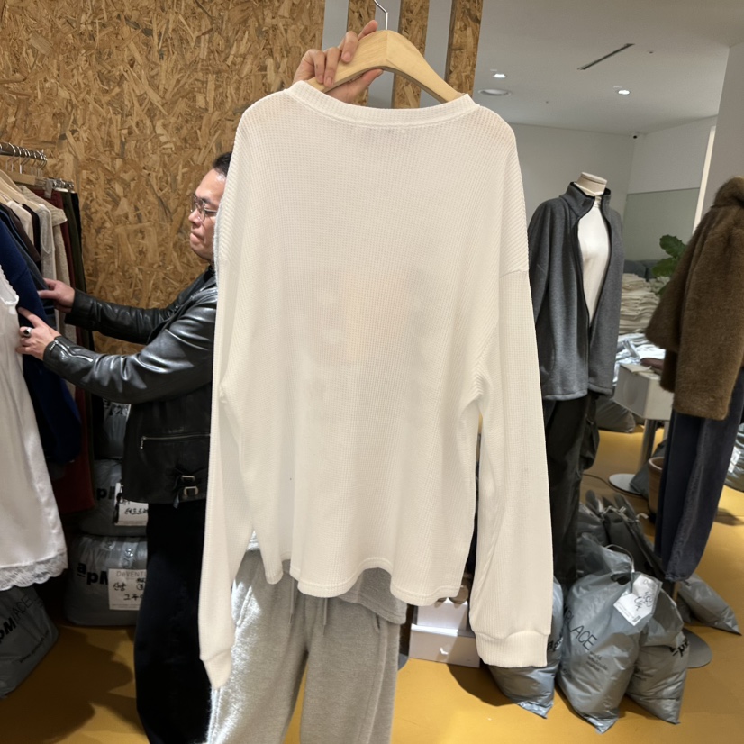 DE VENTI韓國代購㊣女裝新款職業休閑25秋冬推薦人氣長袖T恤DE VENTI長袖T恤