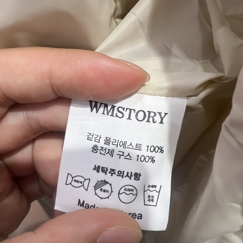 SIMPLE PARK/WMSTORY東大門㊣代購女士新款休閑短款羽絨服絨SIMPLE PARK/WMSTORY短款羽絨服