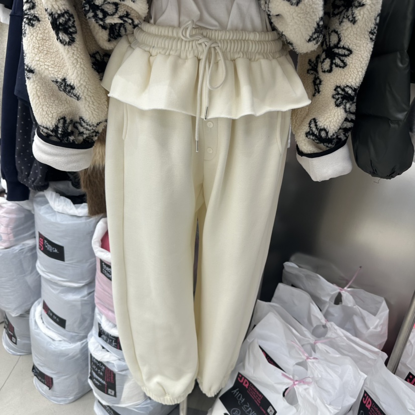 JUDYQUE韓國代購㊣女士新款推薦時尚25秋冬真品休閑褲加絨紐扣JUDYQUE休閑褲圖色6