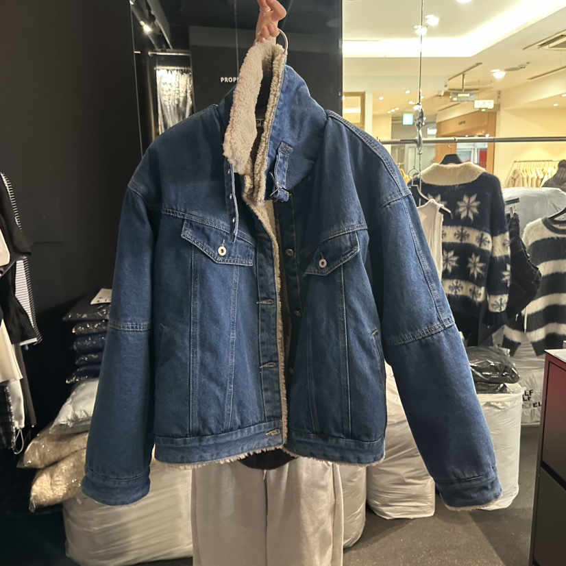 ELF-L東大門㊣代購女士新款25秋冬推薦休閑真品時尚夾克皮草PROJECT ELF/ELF-L夾克圖色1