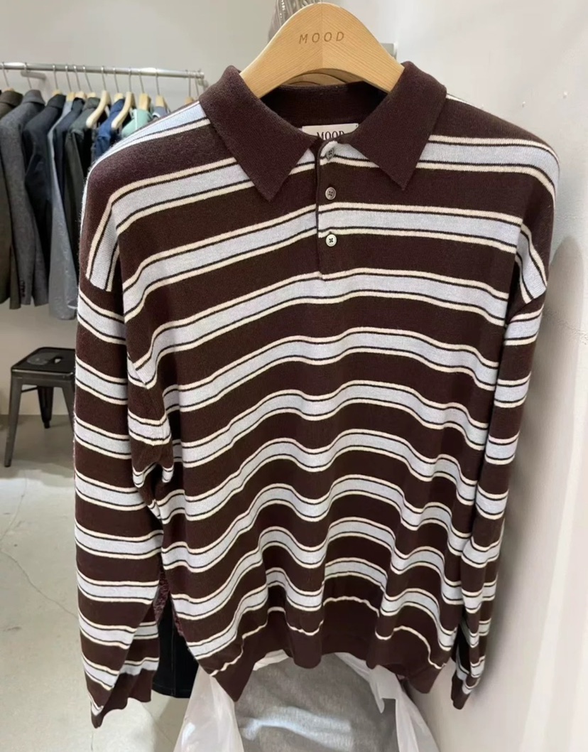 MOOD-A東大門㊣直郵女裝新品時尚職業熱賣推薦針織衫單排扣MOOD-A針織衫圖色2