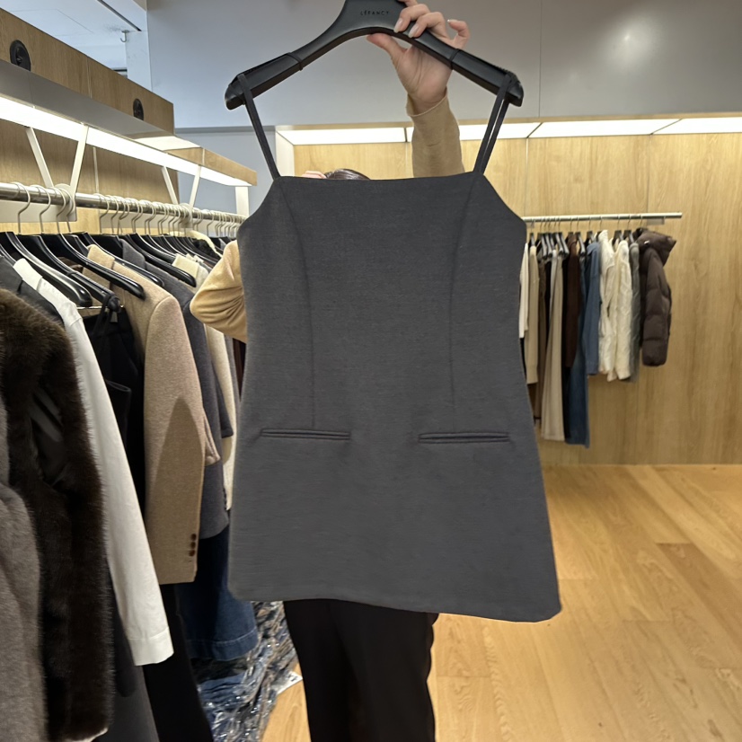 LEFANCY東大門㊣代購女裝新款職業真品推薦25秋冬時尚連衣裙LEFANCY連衣裙圖色1墨色