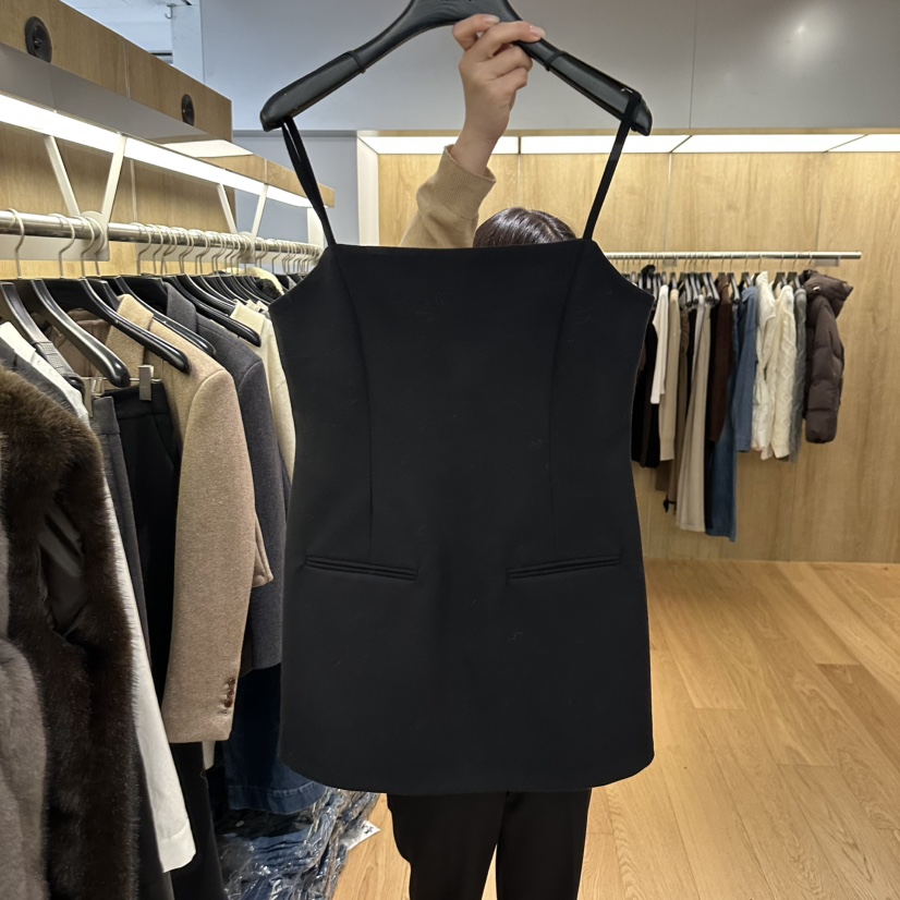 LEFANCY東大門㊣代購女裝新款職業真品推薦25秋冬時尚連衣裙LEFANCY連衣裙圖色2黑色