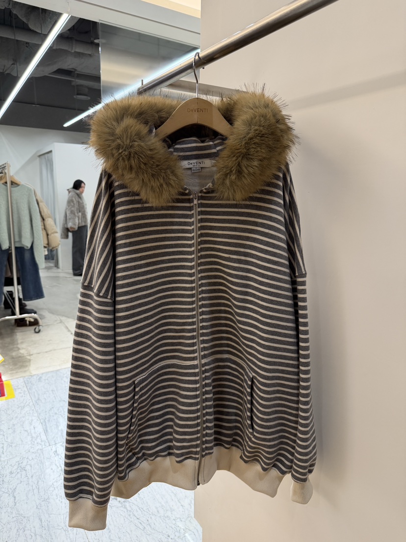 DE VENTI韓國直郵㊣女士新品人氣推薦真品休閑熱賣夾克連帽衫DE VENTI夾克圖色3