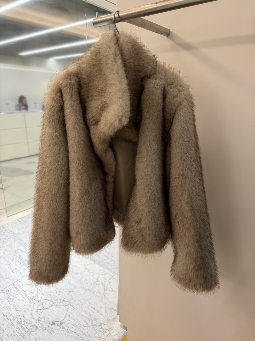 DE VENTI韓國直郵㊣女士新品真品時尚熱賣職業短款大衣狐貍DE VENTI短款大衣圖色3