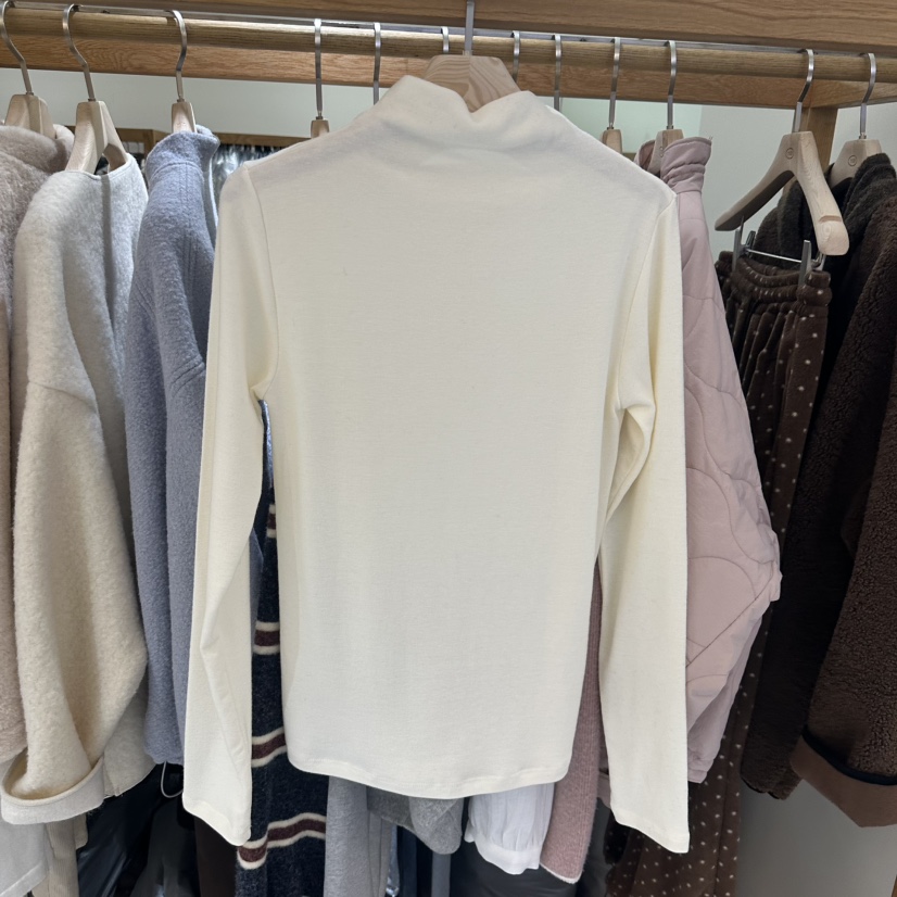 TIZZI東大門㊣直郵女裝新款時尚25秋冬推薦職業休閑長袖T恤TIZZI長袖T恤