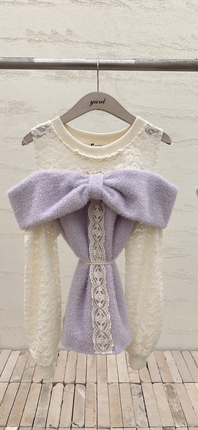 YARD韓國直郵㊣女裝新款25秋冬真品職業推薦人氣襯衫蕾絲衫YARD襯衫/蕾絲衫圖色1