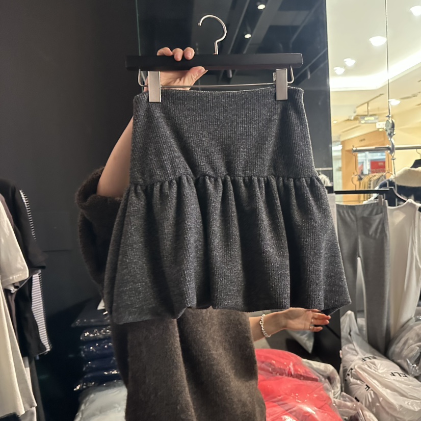 ELF-L東大門㊣實拍女裝新款25秋冬時尚推薦人氣熱賣休閑裙褲PROJECT ELF/ELF-L裙褲圖色1墨色