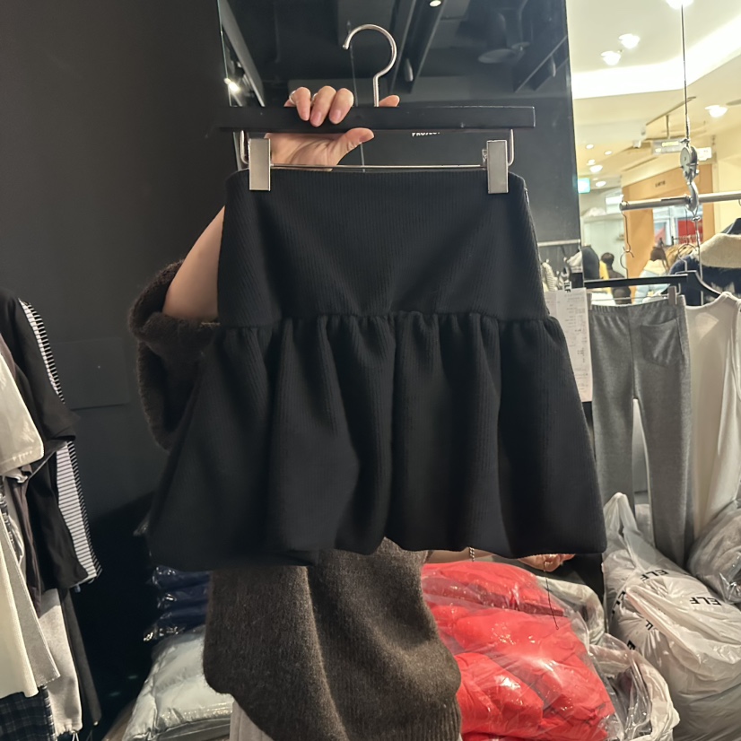 ELF-L東大門㊣實拍女裝新款25秋冬時尚推薦人氣熱賣休閑裙褲PROJECT ELF/ELF-L裙褲圖色2黑色
