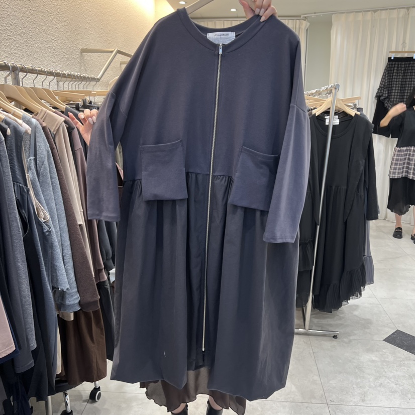 COKKIRI韓國代購㊣女士新款職業真品推薦休閑人氣連衣裙拉鏈COKKIRI連衣裙圖色2