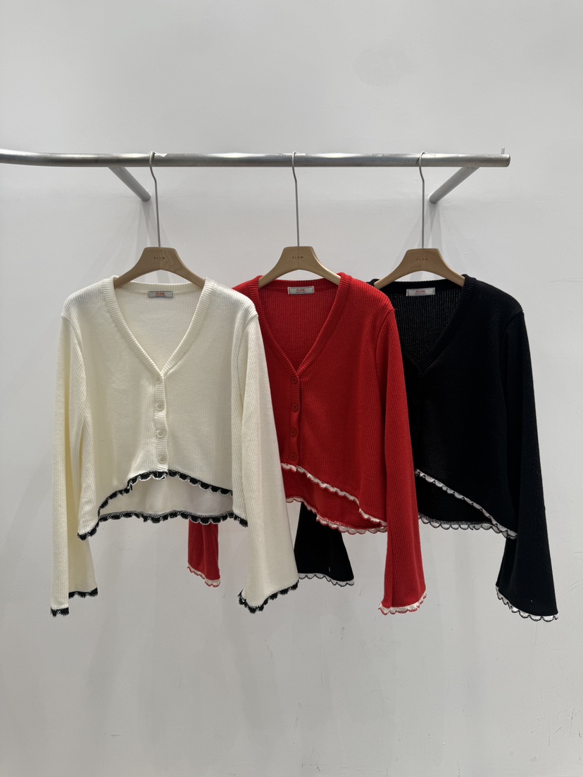 PLUM-q東大門㊣代購女士新品熱賣25秋冬推薦真品休閑針織衫PLUM針織衫