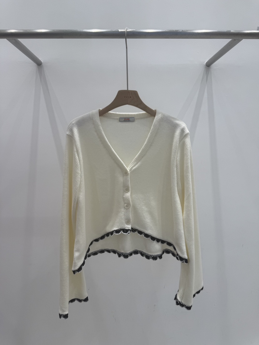 PLUM-q東大門㊣代購女士新品熱賣25秋冬推薦真品休閑針織衫PLUM針織衫圖色1