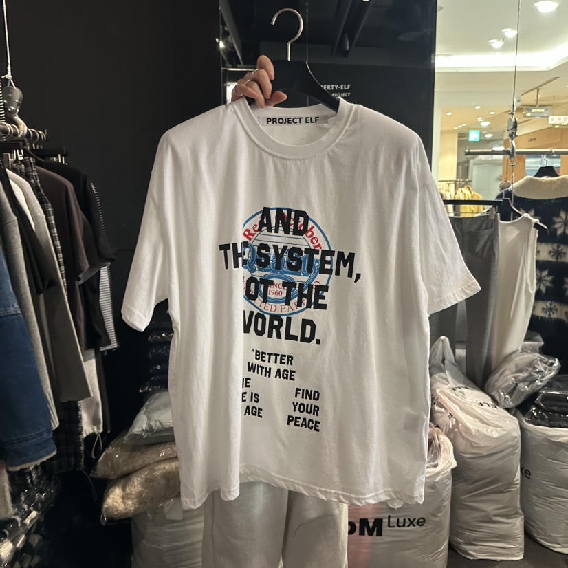 ELF-L東大門㊣直郵女裝新品25秋冬熱賣人氣休閑真品時尚T恤PROJECT ELF/ELF-LT恤圖色1