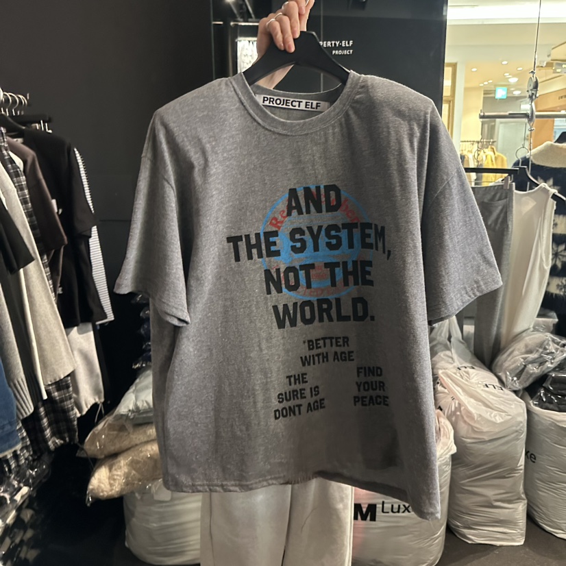ELF-L東大門㊣直郵女裝新品25秋冬熱賣人氣休閑真品時尚T恤PROJECT ELF/ELF-LT恤圖色2
