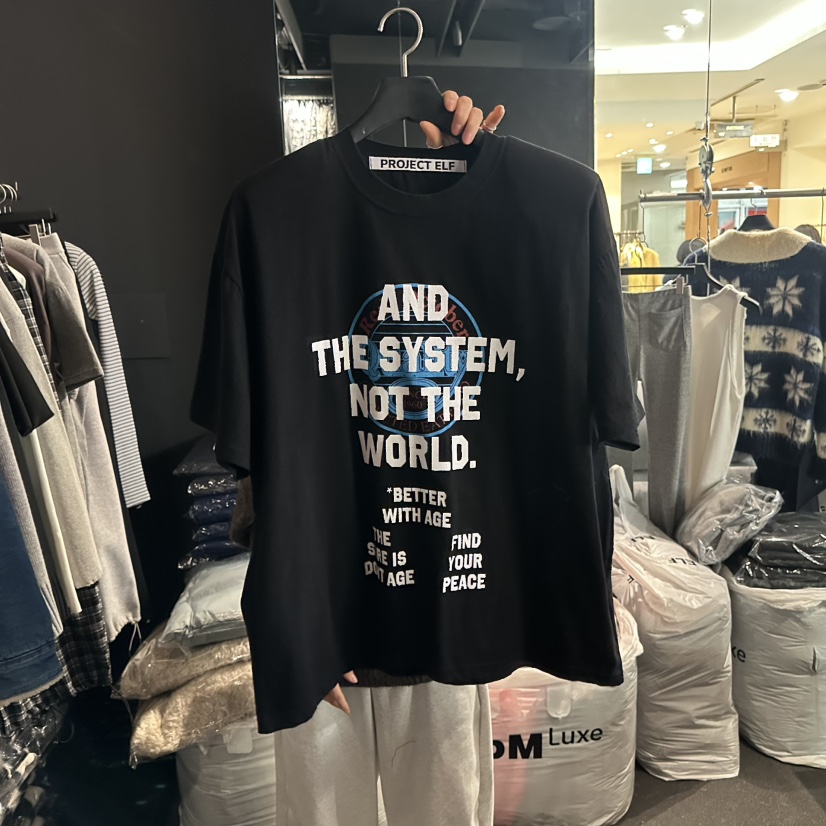 ELF-L東大門㊣直郵女裝新品25秋冬熱賣人氣休閑真品時尚T恤PROJECT ELF/ELF-LT恤圖色3