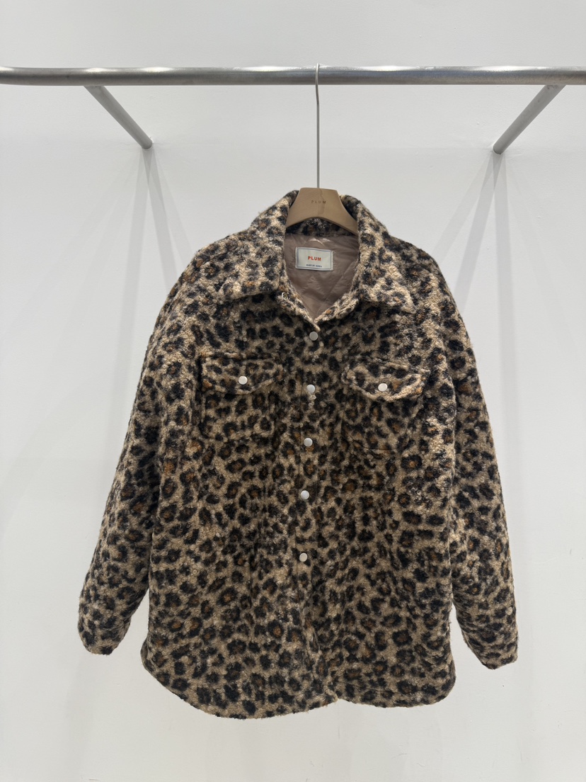 PLUM-q韓國代購㊣女士新品推薦25秋冬人氣熱賣職業短款棉服PLUM短款棉服圖色1