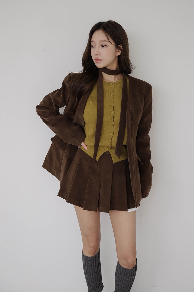 SLIT東大門㊣代購女裝新品人氣推薦熱賣休閑25秋冬裙褲燈心絨SLIT裙褲