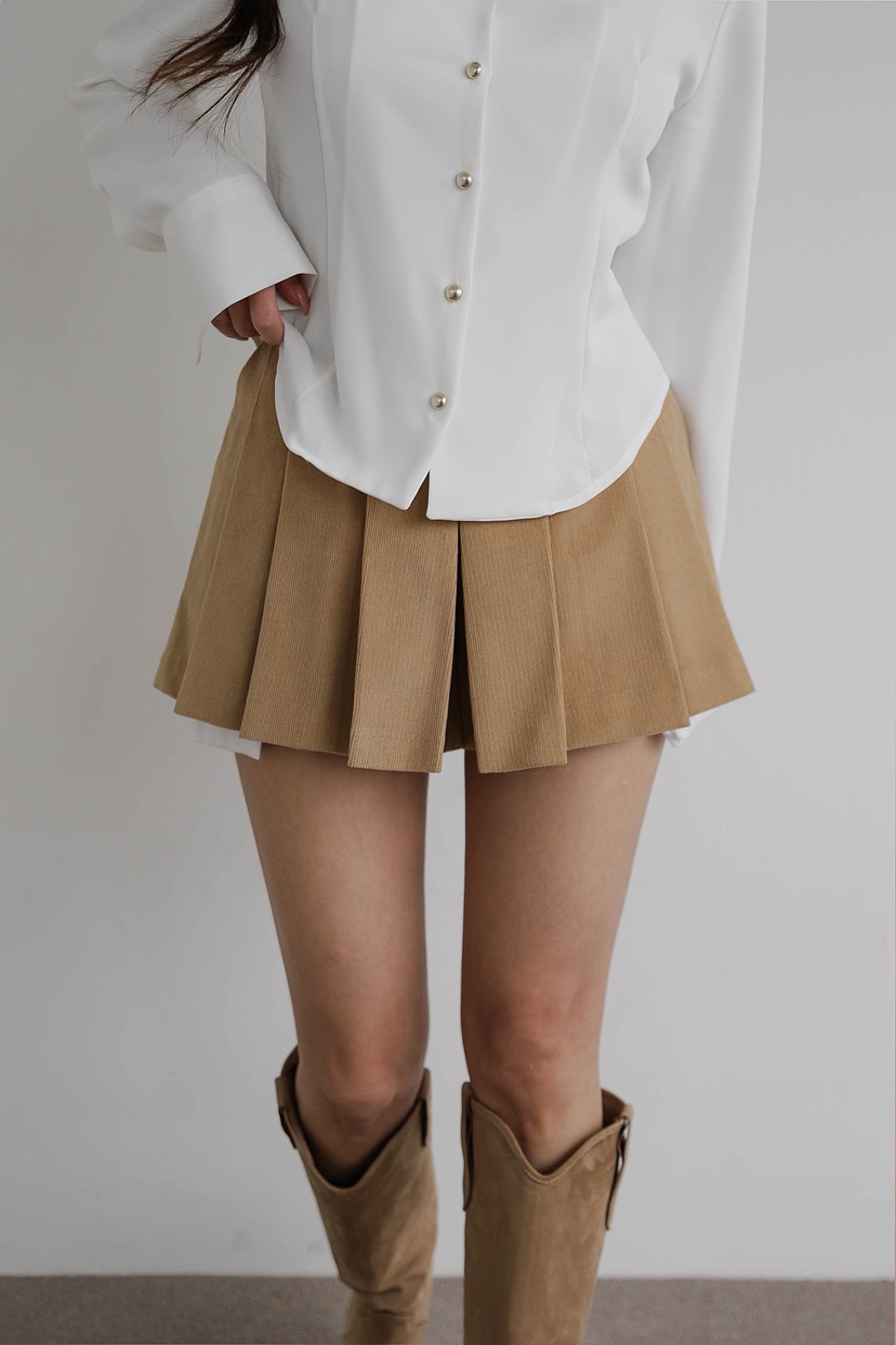 SLIT東大門㊣代購女裝新品人氣推薦熱賣休閑25秋冬裙褲燈心絨SLIT裙褲