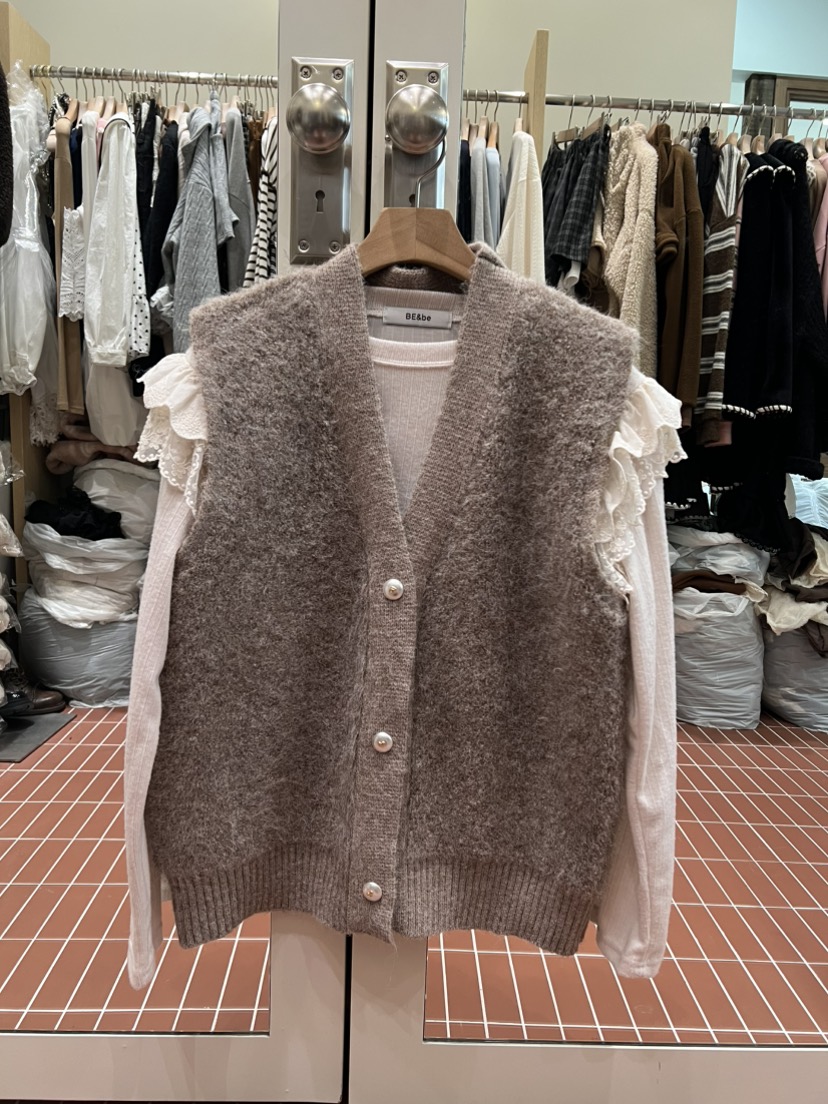 BE&amp;BE韓國直郵㊣女裝新款真品熱賣人氣時尚25秋冬馬甲BE&be馬甲