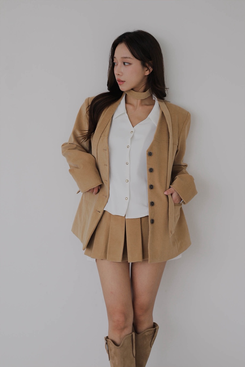 SLIT東大門㊣實拍女士新品休閑職業熱賣人氣真品夾克燈心絨SLIT夾克