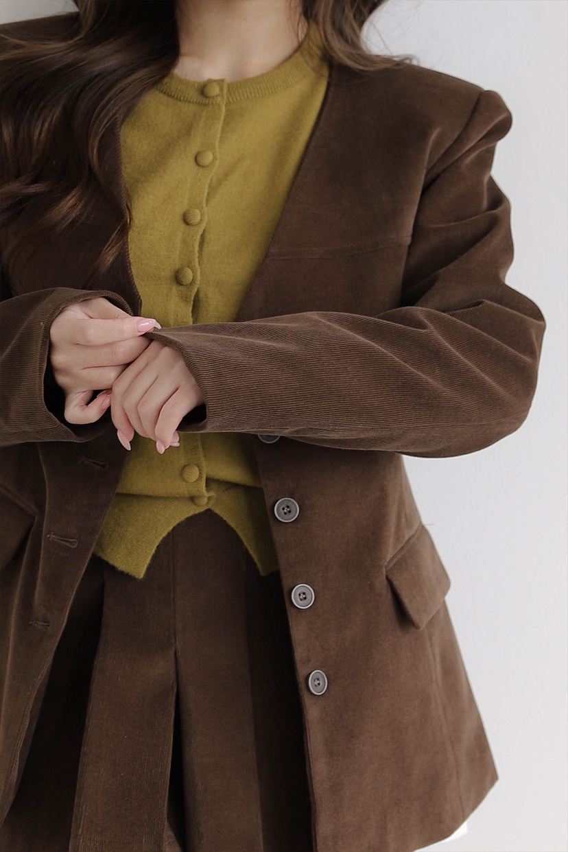 SLIT東大門㊣實拍女士新品休閑職業熱賣人氣真品夾克燈心絨SLIT夾克