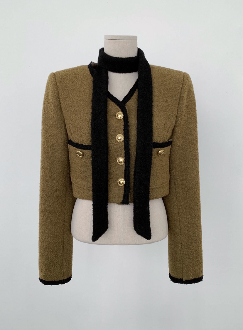 SLIT韓國直郵㊣女裝新品熱賣25秋冬人氣休閑職業推薦真品夾克SLIT夾克圖色2