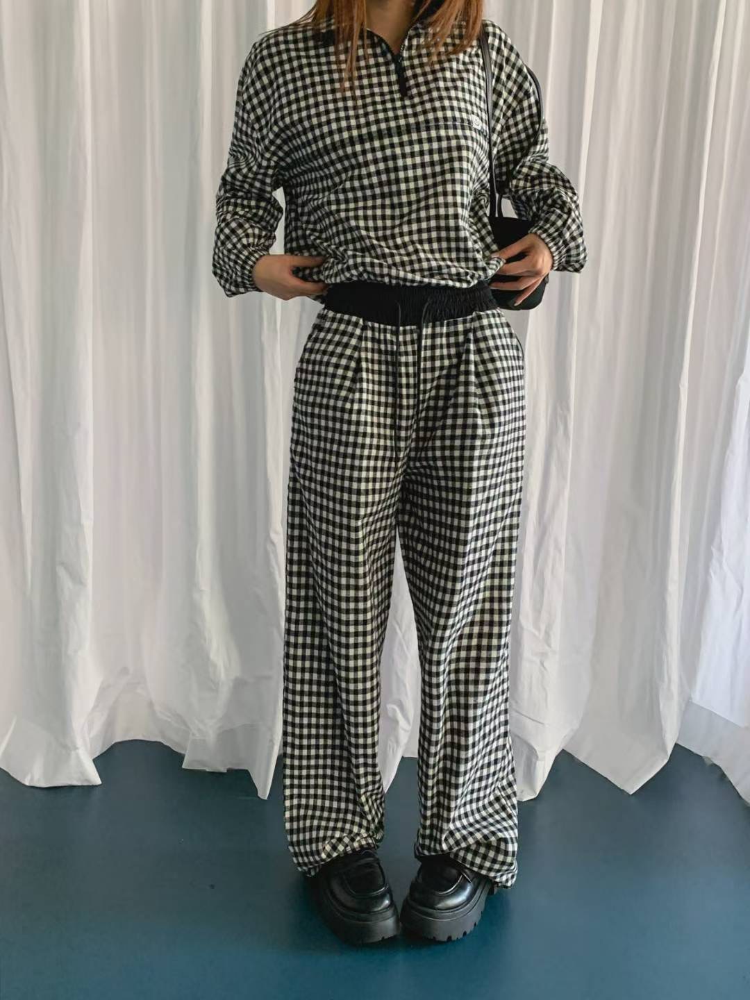 DKS08東大門㊣代購女裝新品人氣推薦25秋冬真品職業休閑褲褶裥DKS08休閑褲