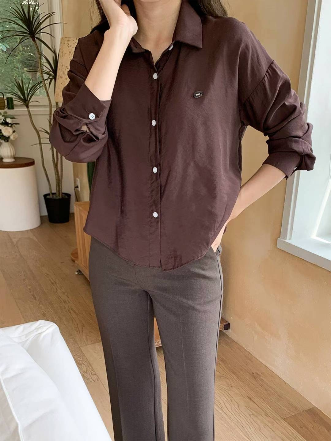 DKS08東大門㊣代購女裝新品職業休閑熱賣人氣推薦襯衫蕾絲衫DKS08襯衫/蕾絲衫圖色4