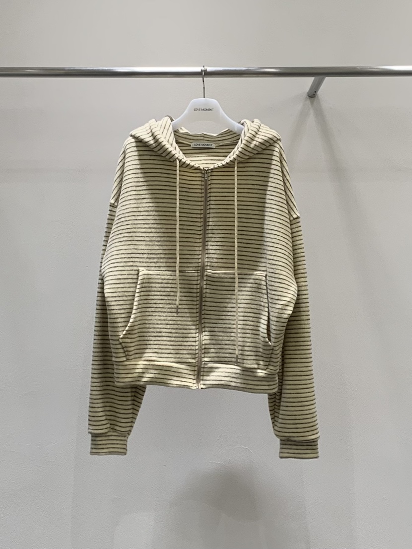 LOVE MOMENT東大門㊣實拍女裝新品時尚25秋冬針織衫連帽拉鏈衫LOVE MOMENT針織衫圖色1