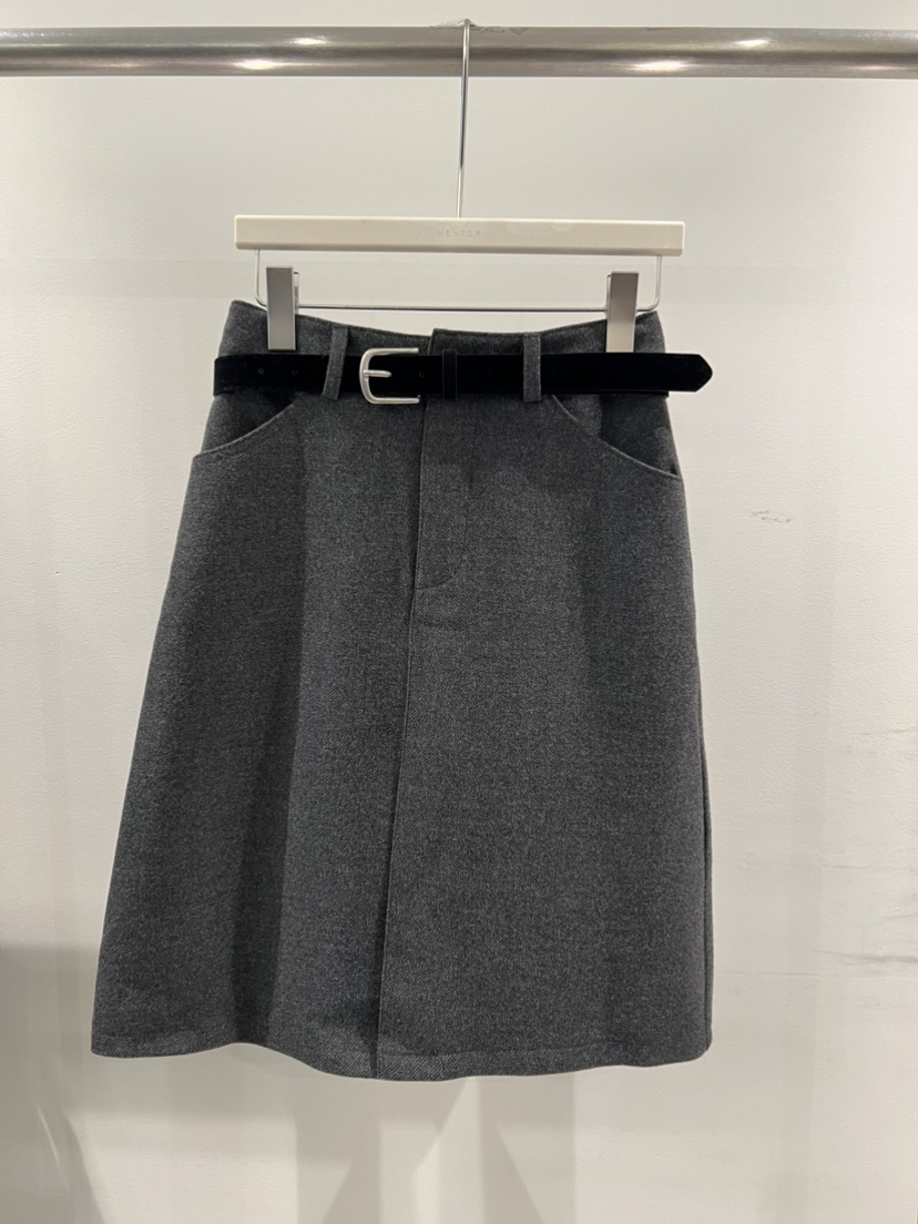 MENTOR東大門㊣實拍女裝新品休閑人氣半身裙中短裙不含腰帶MENTOR半身裙/中短裙圖色1